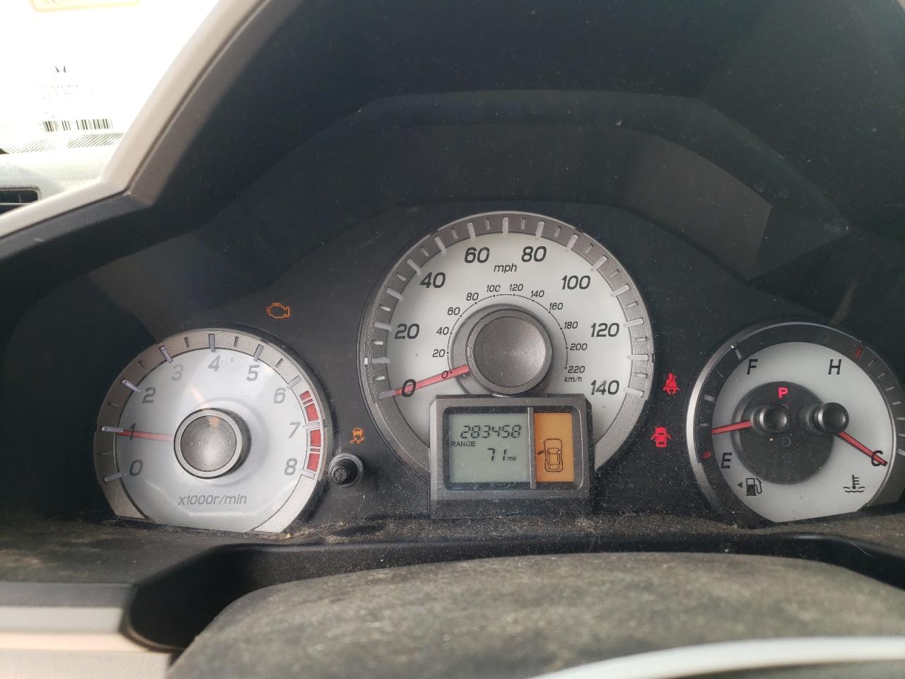 Photo 8 from auction – 2012 HONDA PILOT LX with VIN 5FNYF3H25CB010599