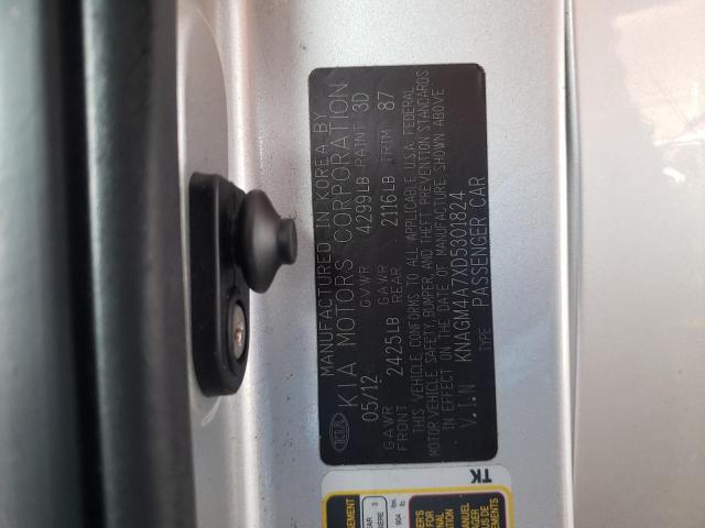 Photo 10 from auction – 2013 KIA OPTIMA LX with VIN KNAGM4A7XD5301824