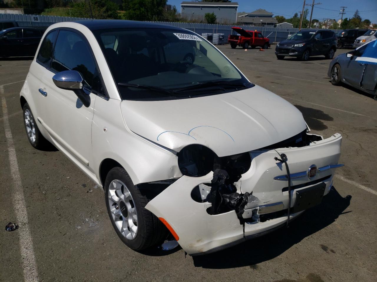 FIAT 500 LOUNGE 2016 with VIN 3C3CFFCR3GT134687 - Photo from auction