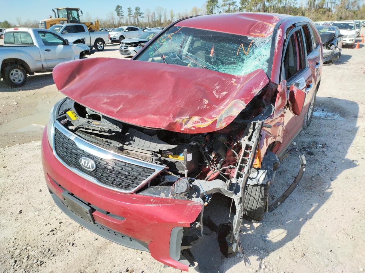 Photo 9 from auction – 2014 KIA SORENTO LX with VIN 5XYKT4A67EG422021