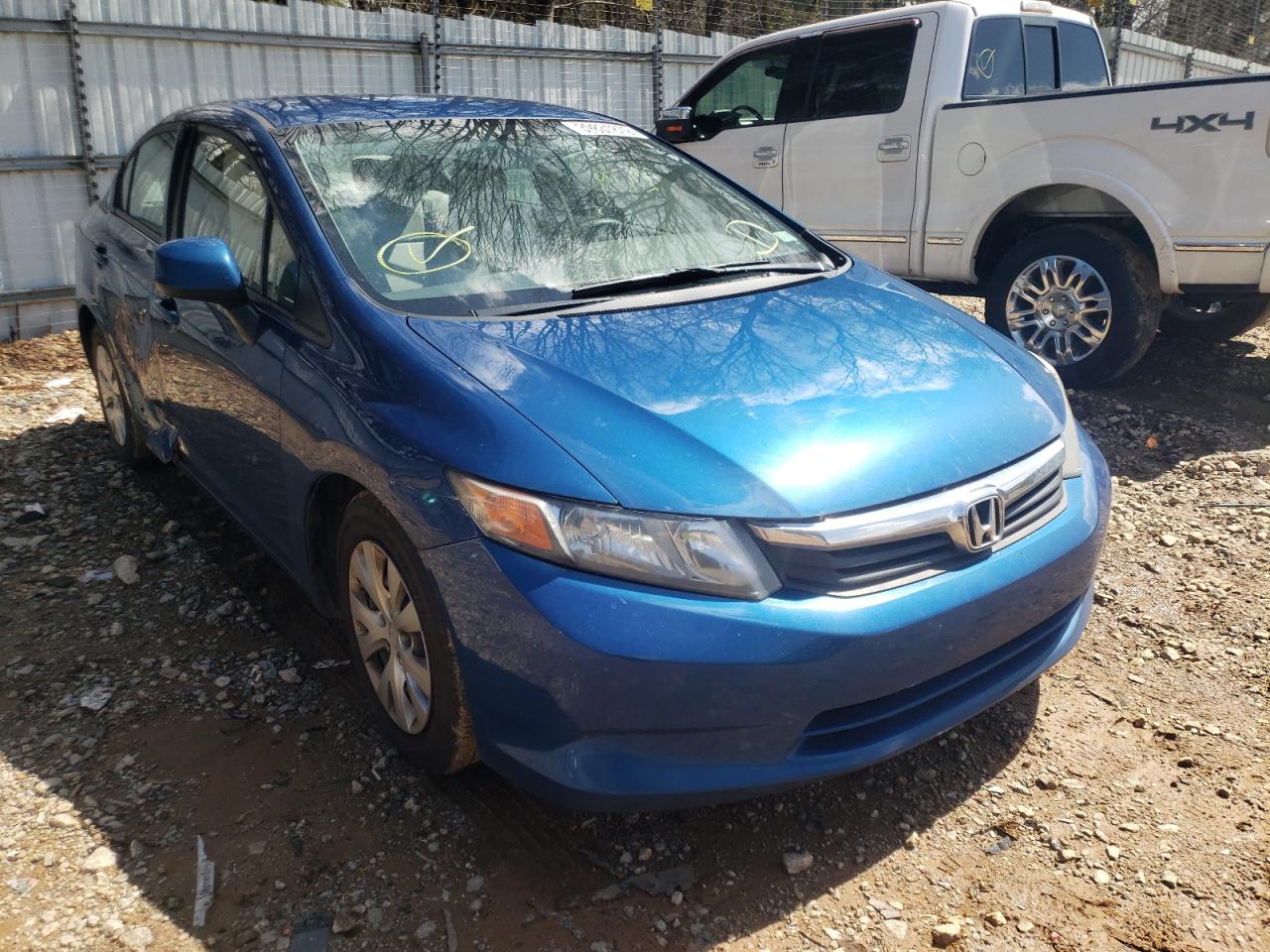 HONDA CIVIC LX 2012 with VIN 19XFB2F54CE080658 - Photo from auction