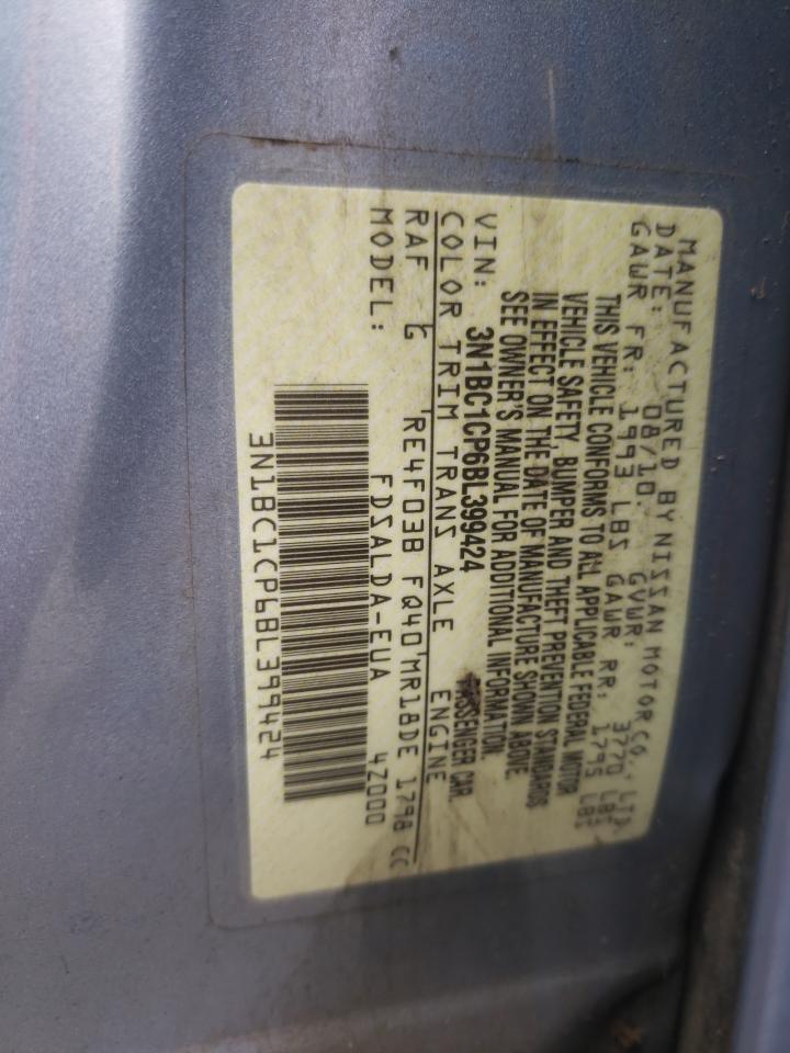 Photo 10 from auction – 2011 NISSAN VERSA S with VIN 3N1BC1CP6BL399424
