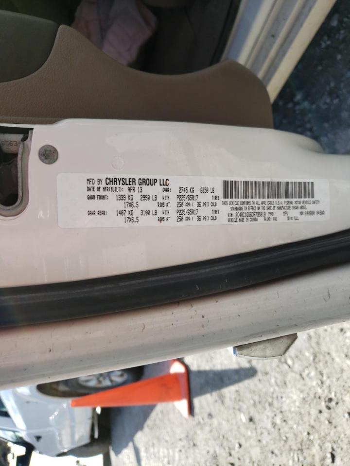 Photo 10 from auction – 2013 CHRYSLER TOWN & COU with VIN 2C4RC1GG6DR735018
