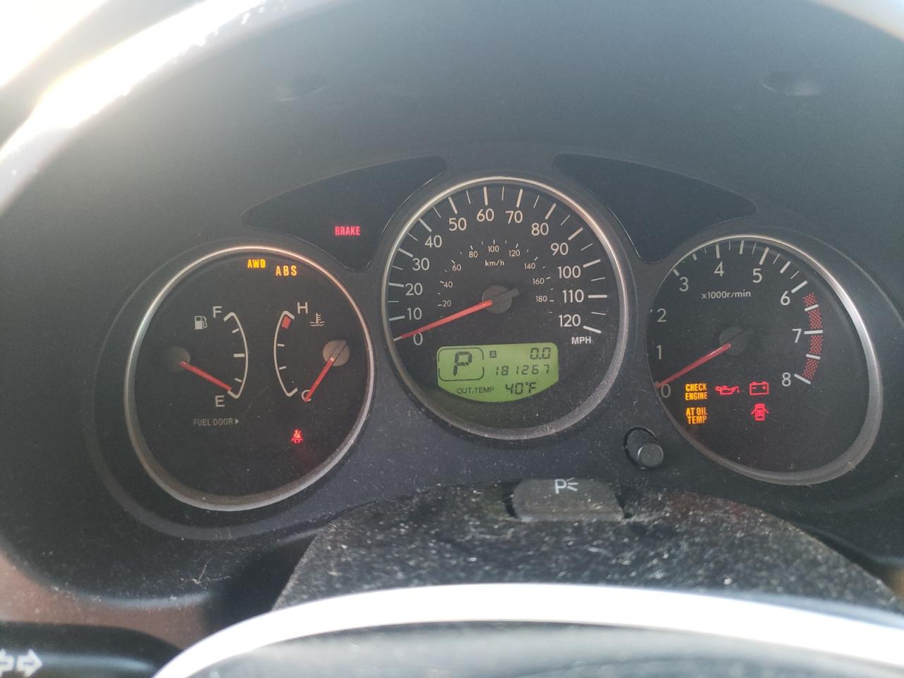 Photo 8 from auction – 2005 SUBARU FORESTER with VIN JF1SG65675H740194