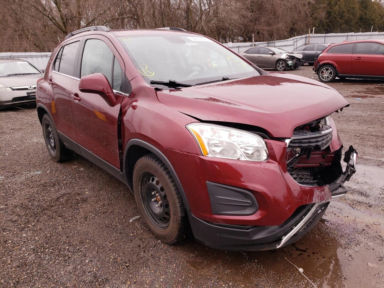 CHEVROLET TRAX 2LT 2014 with VIN 3GNCJMEB0EL115355 - Photo from auction