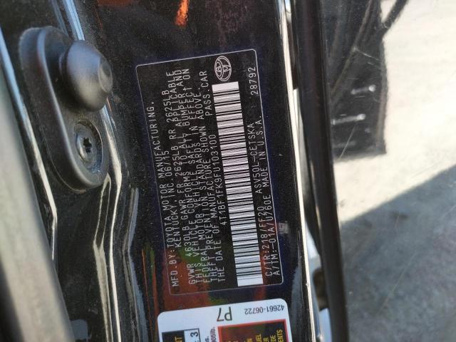 Photo 10 from auction – 2015 TOYOTA CAMRY LE with VIN 4T1BF1FK9FU103100