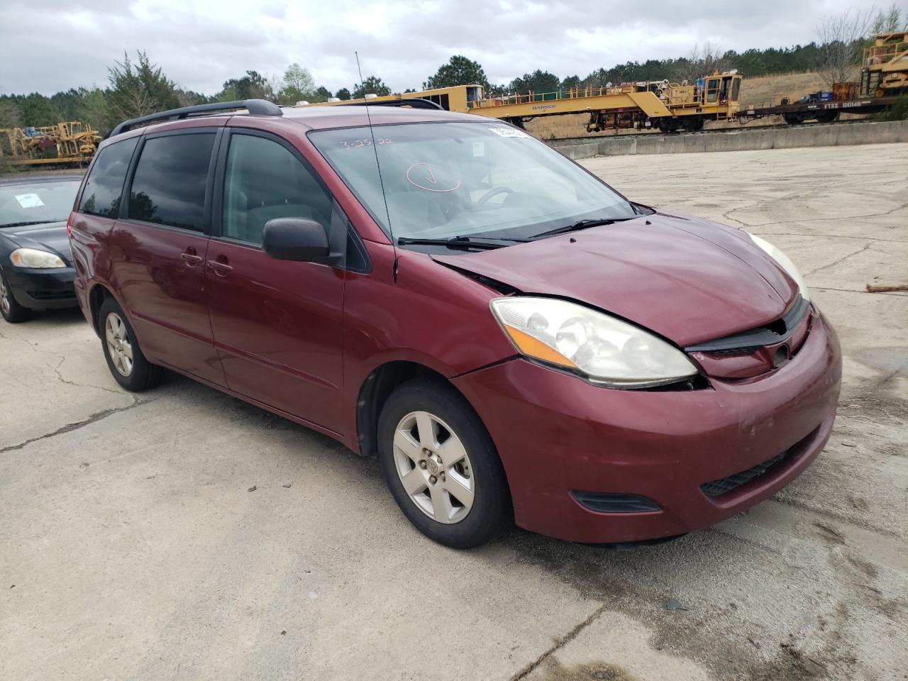 TOYOTA SIENNA CE 2007 with VIN 5TDZK23C67S005598 - Photo from auction