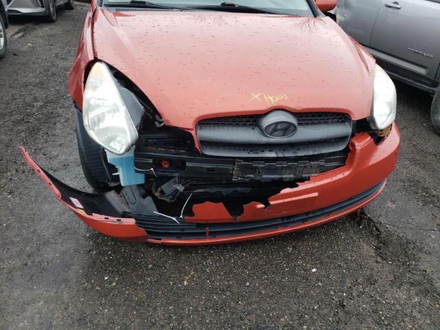Photo 9 from auction – 2008 HYUNDAI ACCENT BAS with VIN KMHCN35C08U091449