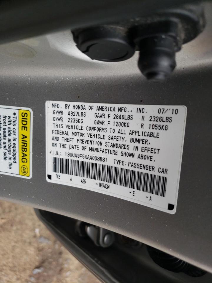 Photo 10 from auction – 2010 ACURA TL with VIN 19UUA9F54AA008881