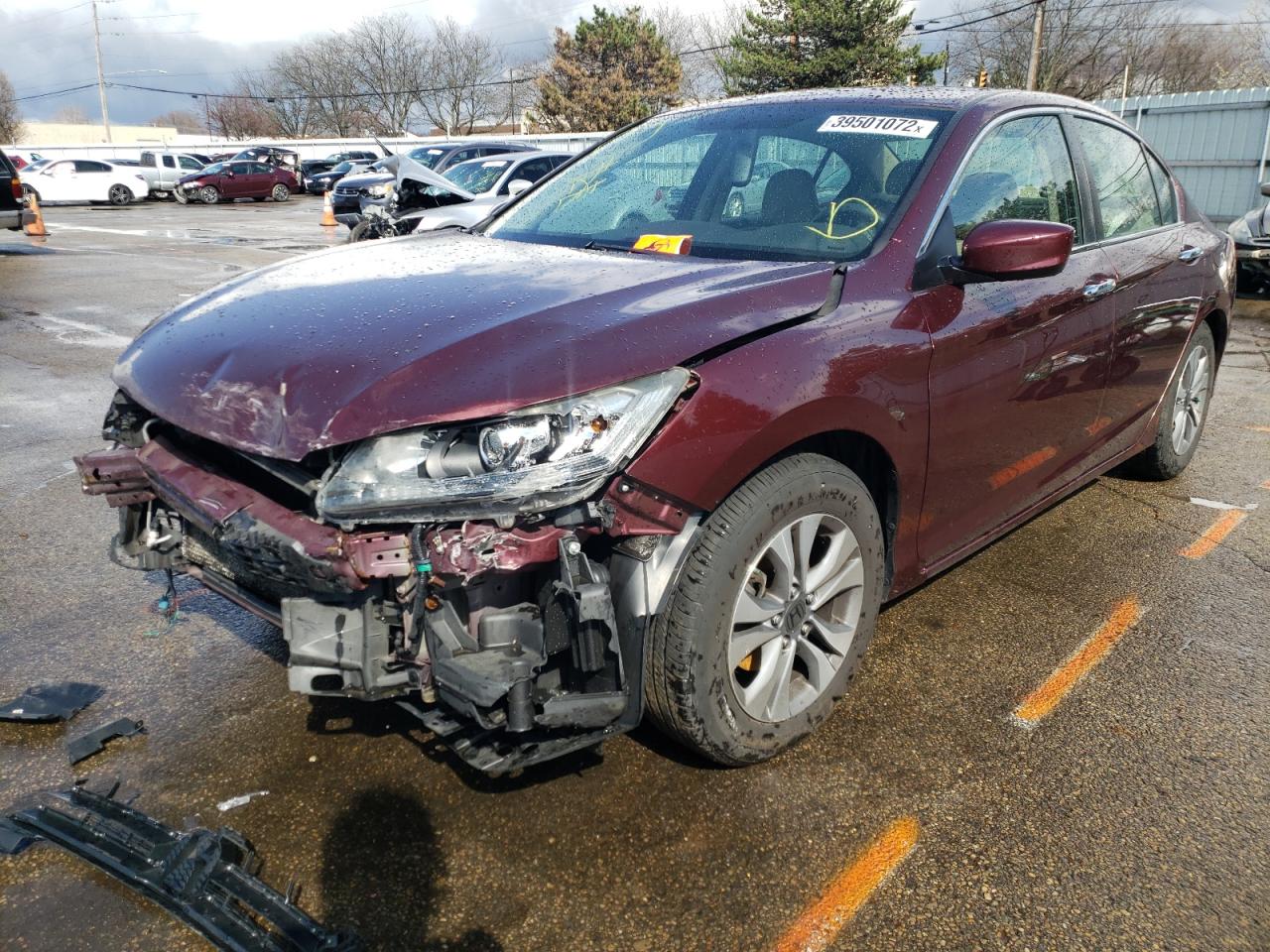 Photo 2 from auction – 2014 HONDA ACCORD LX with VIN 1HGCR2F32EA197224