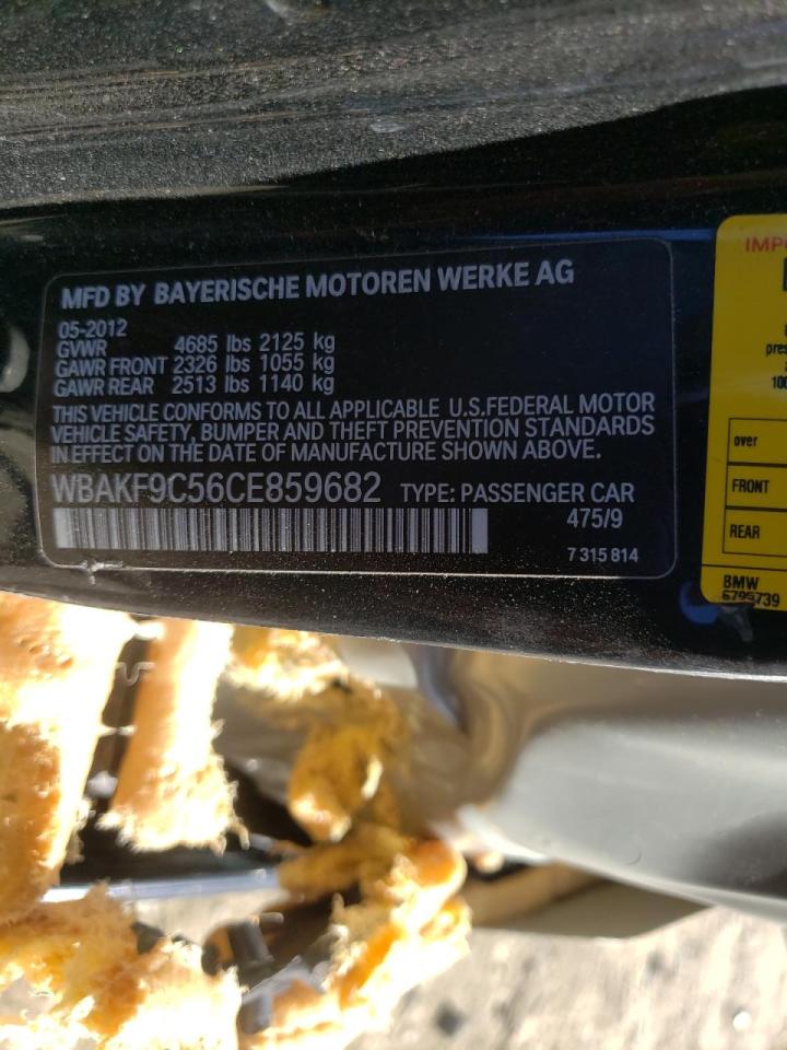 Photo 10 from auction – 2012 BMW 335 XI with VIN WBAKF9C56CE859682