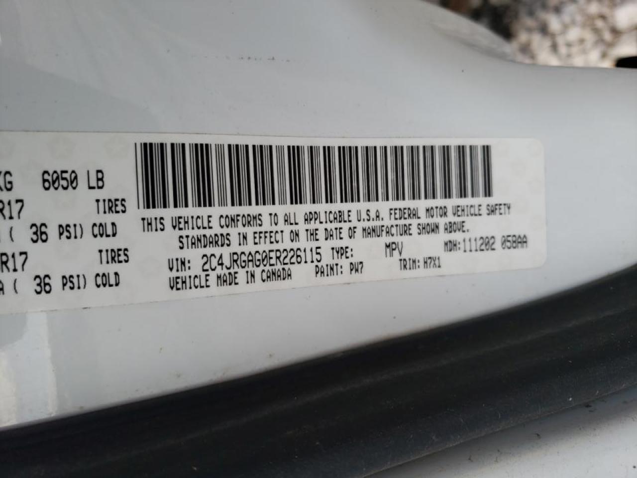 Photo 10 from auction – 2014 RAM TRADESMAN with VIN 2C4JRGAG0ER226115