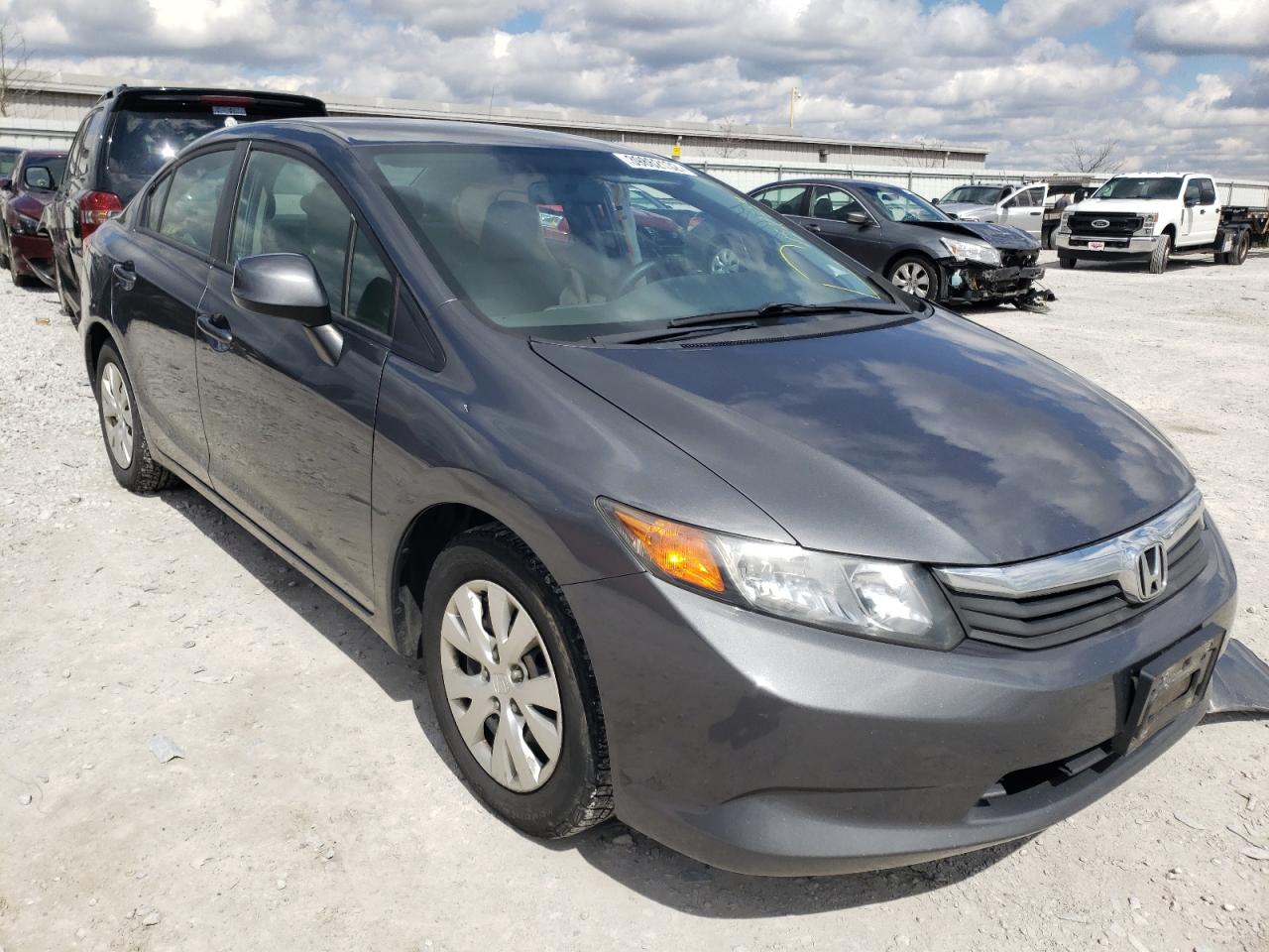 HONDA CIVIC LX 2012 with VIN 19XFB2F54CE072267 - Photo from auction