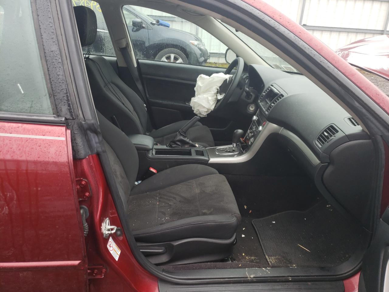 Photo 5 from auction – 2009 SUBARU LEGACY 2.5 with VIN 4S3BL616597236766