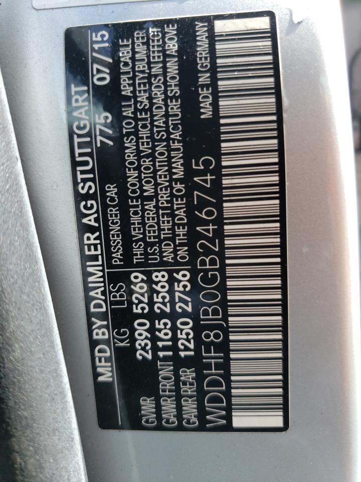 Photo 10 from auction – 2016 MERCEDES-BENZ E 350 4MAT with VIN WDDHF8JB0GB246745