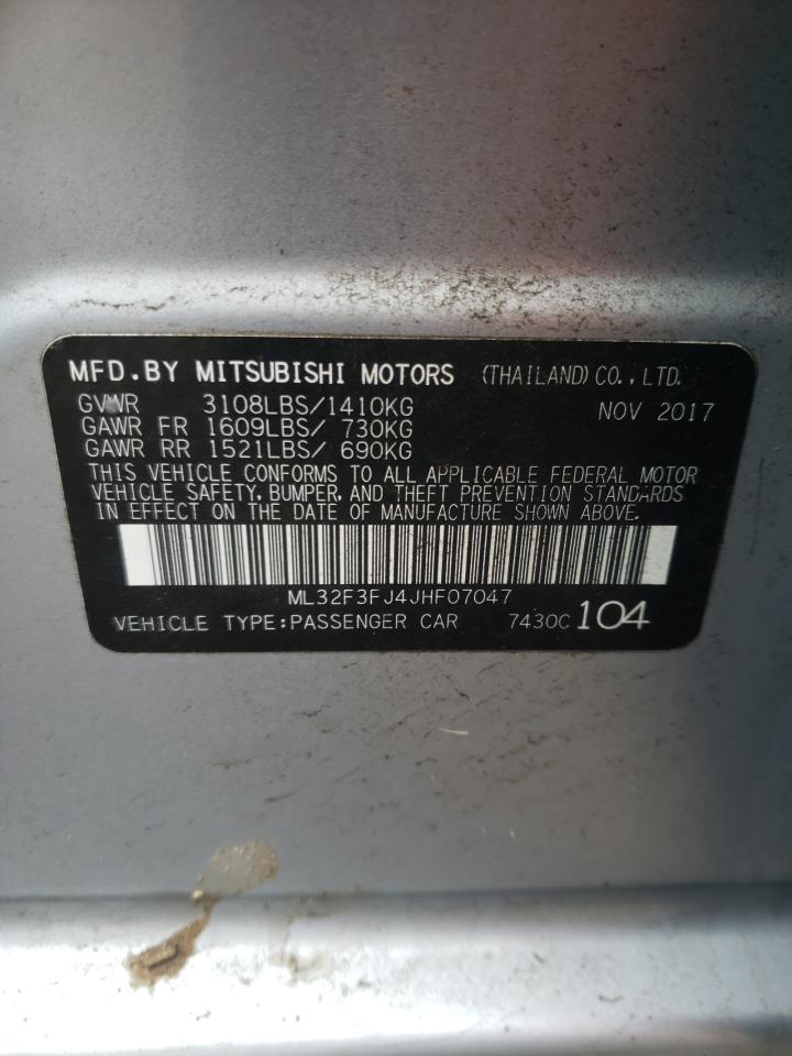Photo 10 from auction – 2018 MITSUBISHI MIRAGE G4 with VIN ML32F3FJ4JHF07047