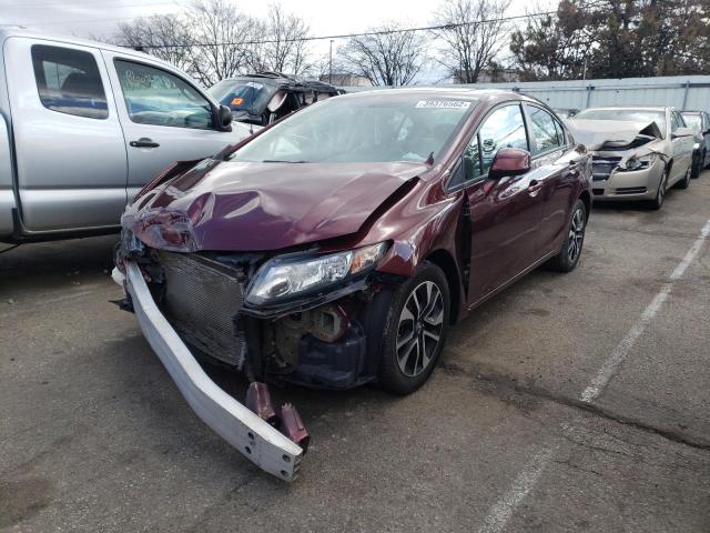 Photo 2 from auction – 2013 HONDA CIVIC EX with VIN 19XFB2F86DE092273