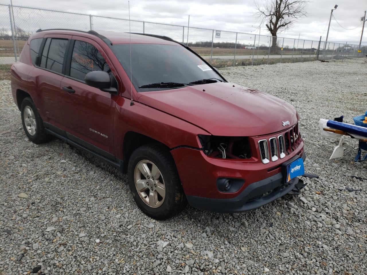 JEEP COMPASS SP 2014 with VIN 1C4NJCBA9ED691264 - Photo from auction