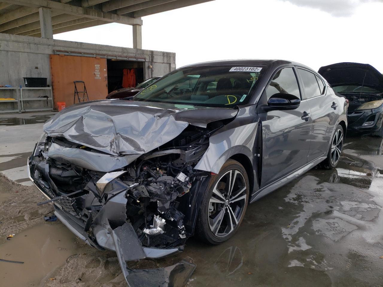 Photo 2 from auction – 2021 NISSAN SENTRA SR with VIN 3N1AB8DV6MY247752