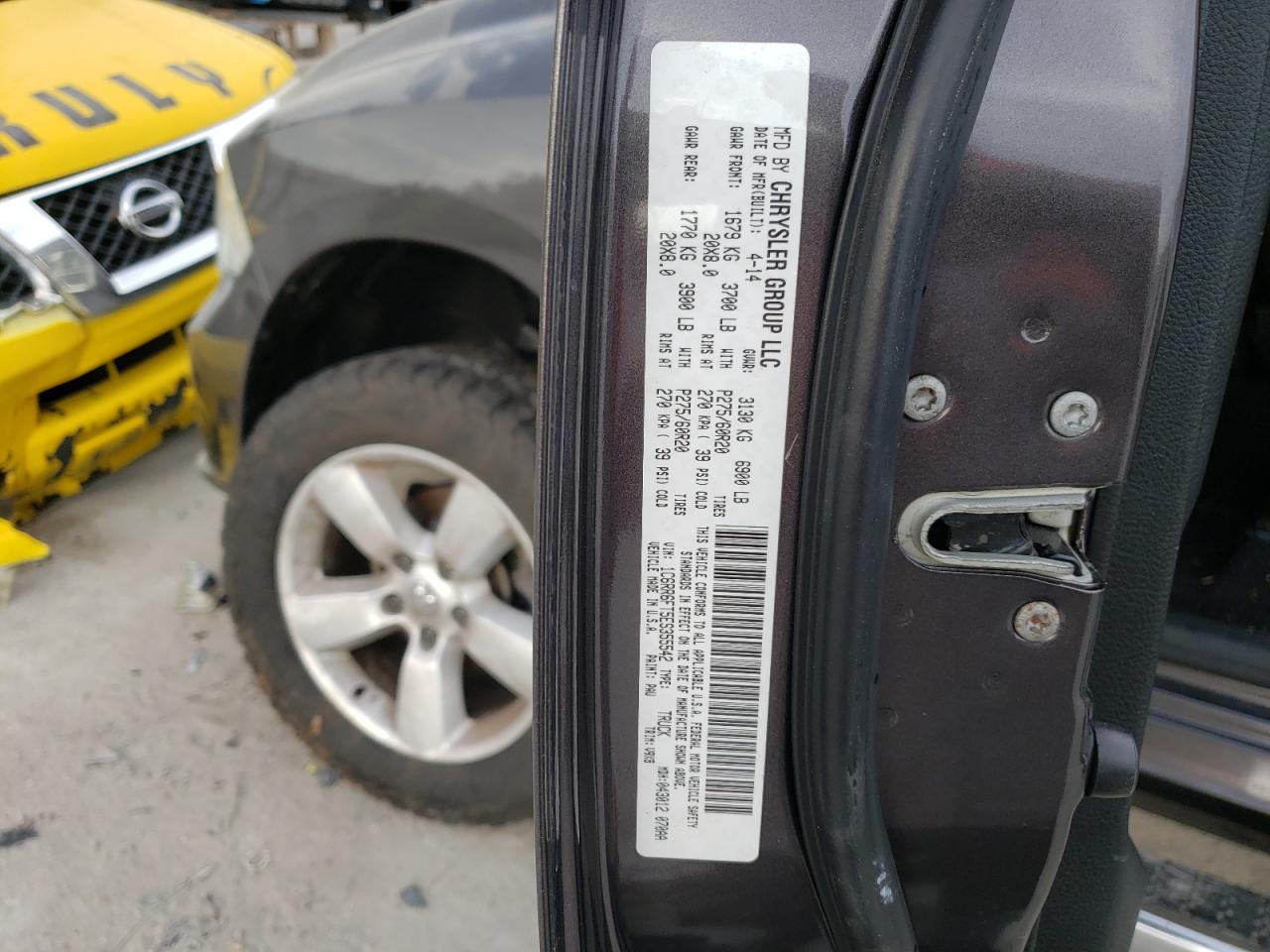 Photo 10 from auction – 2014 RAM 1500 ST with VIN 1C6RR6FT5ES355542