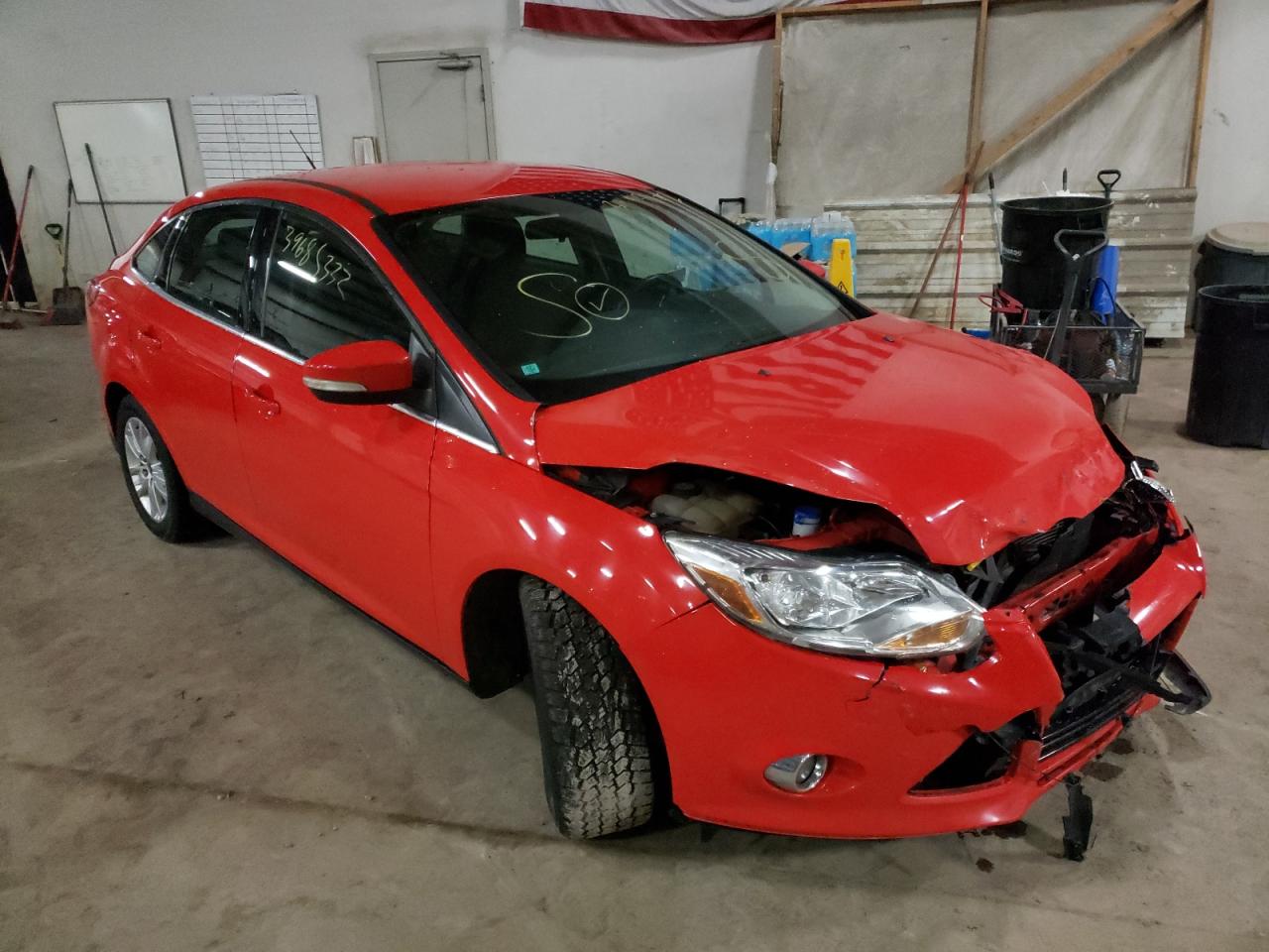 FORD FOCUS SEL 2012 with VIN 1FAHP3H27CL424841 - Photo from auction