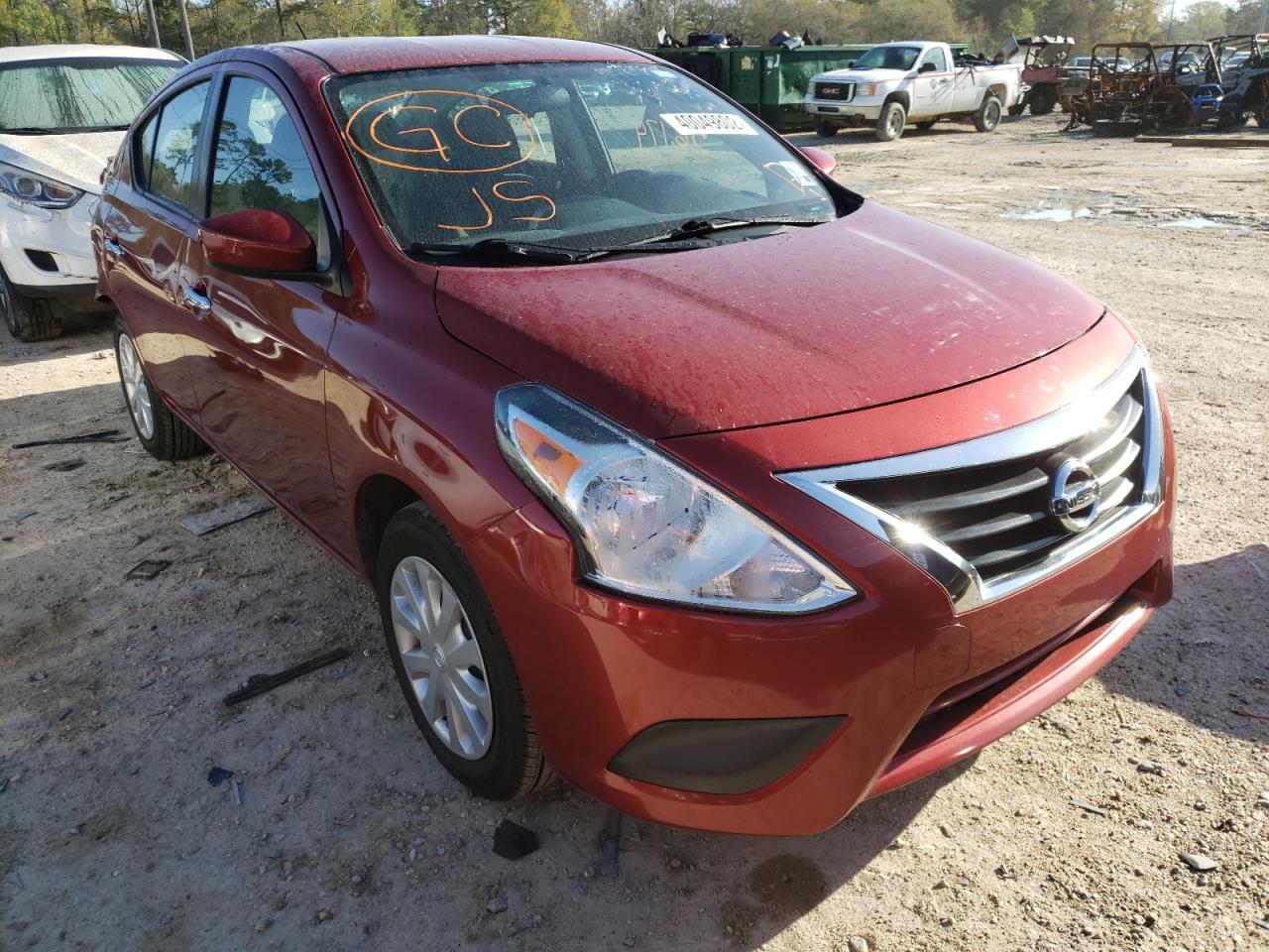 NISSAN VERSA S 2019 with VIN 3N1CN7APXKL861407 - Photo from auction
