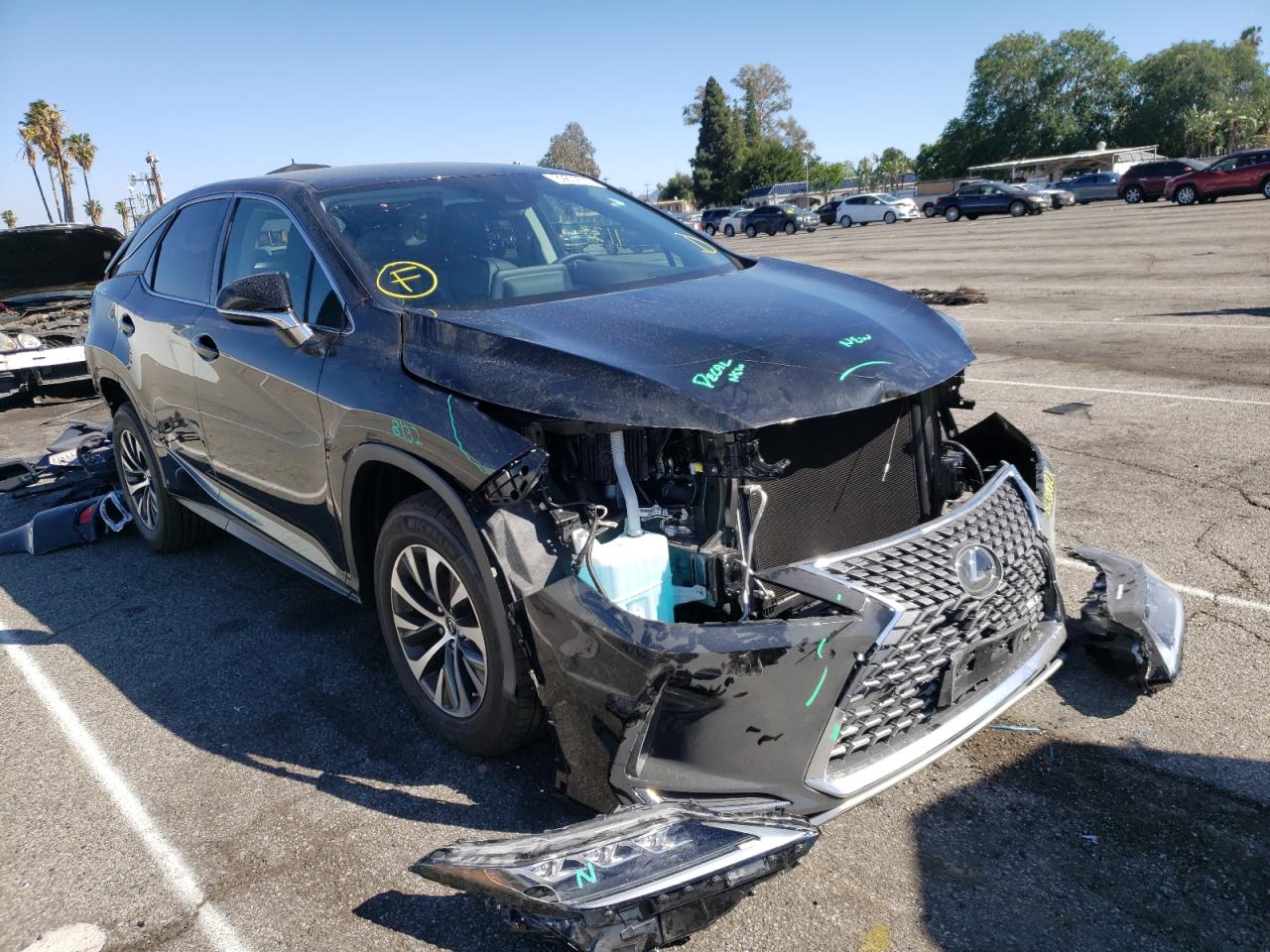 LEXUS RX 350 BAS 2022 with VIN 2T2AZMAA0NC219249 - Photo from auction