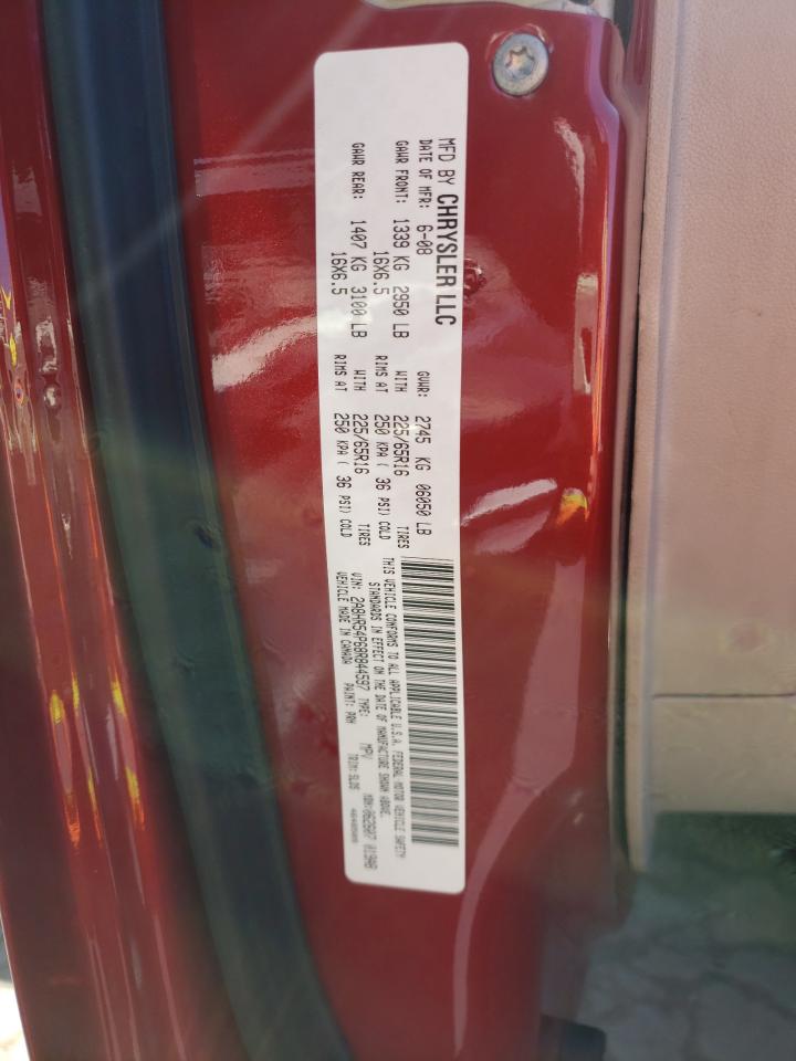 Photo 10 from auction – 2008 CHRYSLER TOWN & COU with VIN 2A8HR54P68R844597