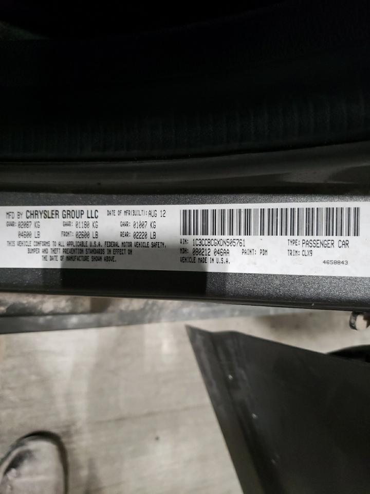 Photo 10 from auction – 2013 CHRYSLER 200 LIMITE with VIN 1C3CCBCGXDN505761
