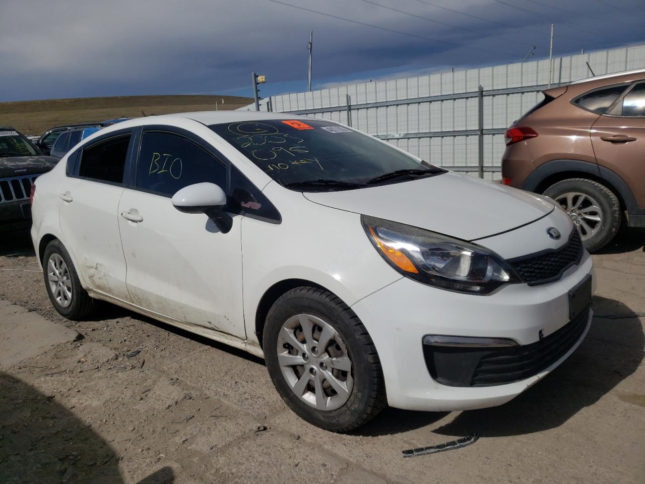 KIA RIO LX 2016 with VIN KNADM4A39G6654523 - Photo from auction