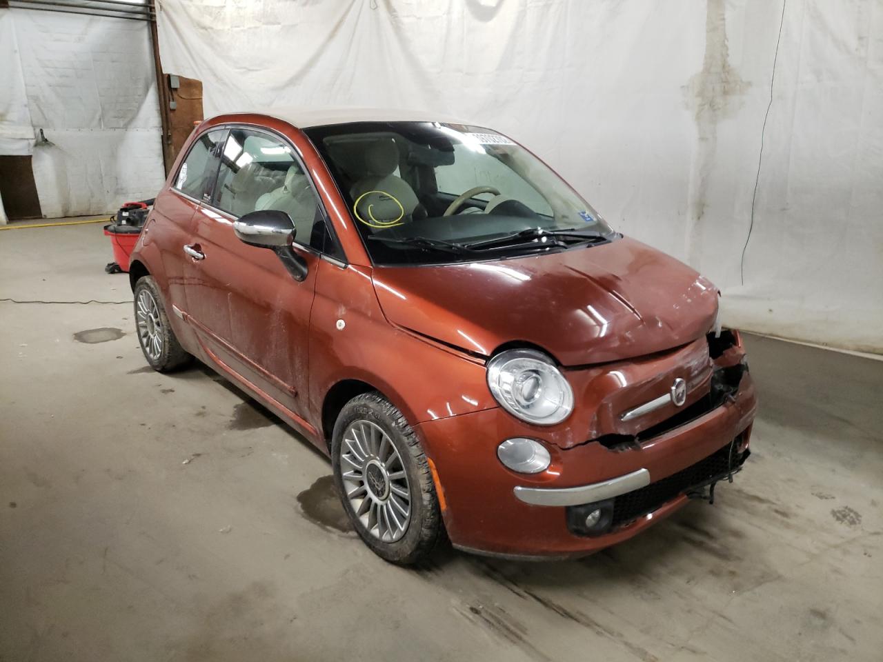 FIAT 500 LOUNGE 2012 with VIN 3C3CFFER4CT335876 - Photo from auction