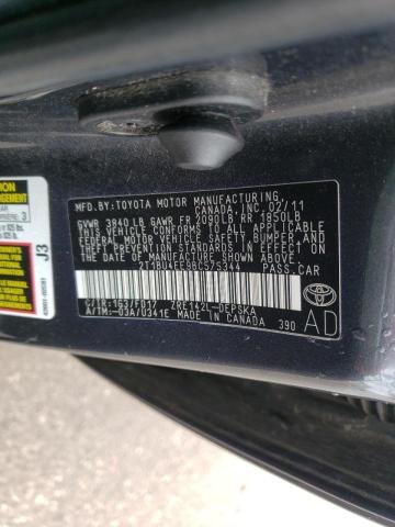 Photo 10 from auction – 2011 TOYOTA COROLLA BA with VIN 2T1BU4EE9BC575344