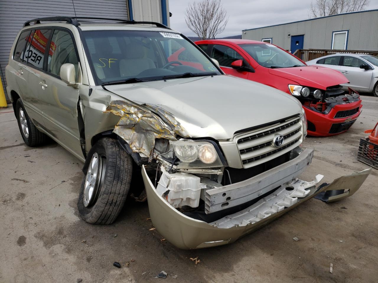 TOYOTA HIGHLANDER 2003 with VIN JTEHF21A730141894 - Photo from auction