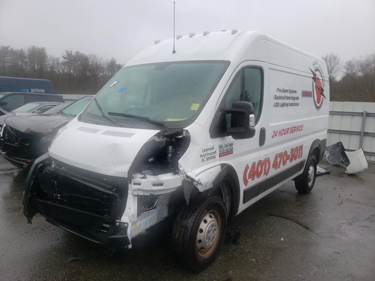 Photo 2 from auction – 2020 RAM PROMASTER with VIN 3C6TRVBG1LE132472