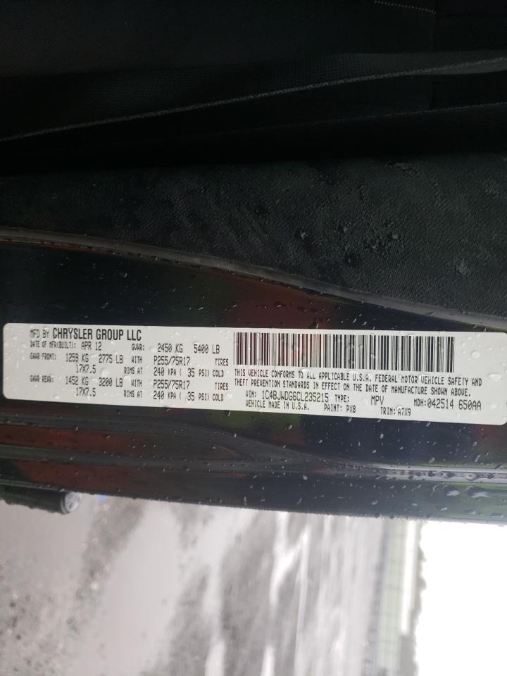Photo 10 from auction – 2012 JEEP WRANGLER U with VIN 1C4BJWDG6CL235215
