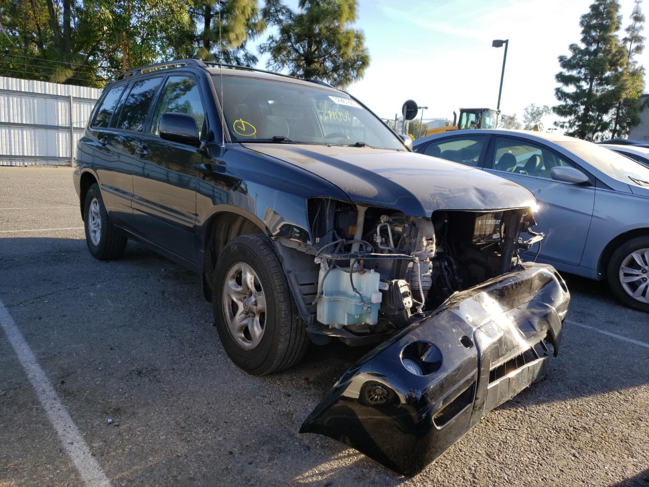 TOYOTA HIGHLANDER 2007 with VIN JTEDD21A770163890 - Photo from auction