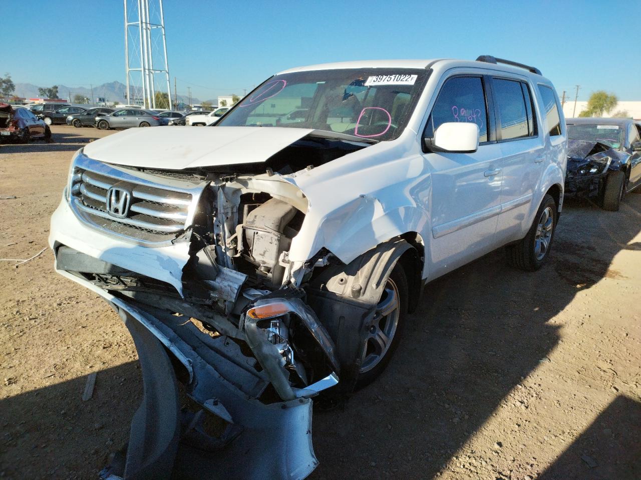 Photo 2 from auction – 2014 HONDA PILOT EX with VIN 5FNYF3H4XEB022736