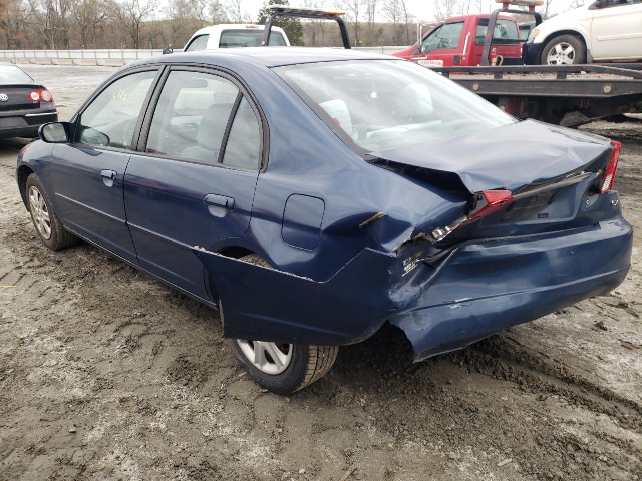 Photo 3 from auction – 2003 HONDA CIVIC EX with VIN 2HGES267X3H529277