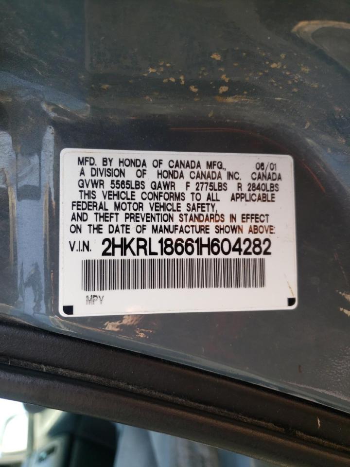 Photo 10 from auction – 2001 HONDA ODYSSEY EX with VIN 2HKRL18661H604282