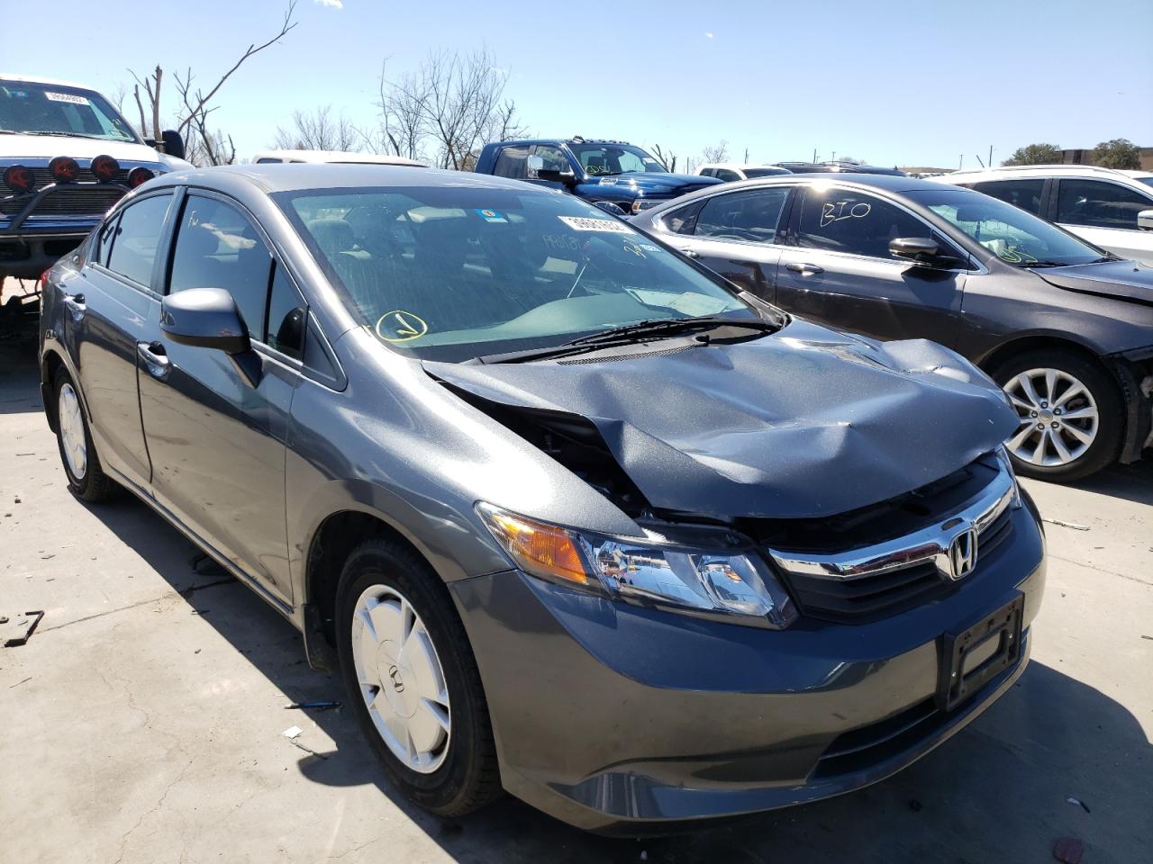 HONDA CIVIC HF 2012 with VIN 2HGFB2F65CH566121 - Photo from auction