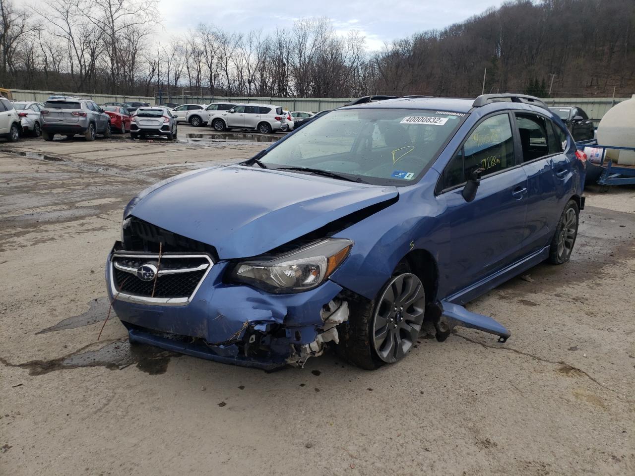 Photo 2 from auction – 2015 SUBARU IMPREZA SP with VIN JF1GPAT6XF8251821