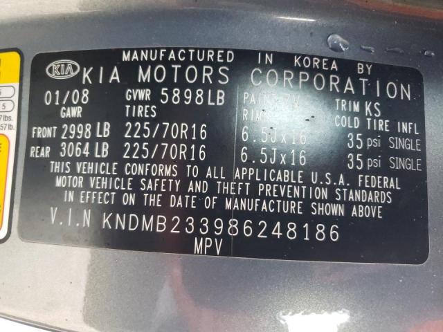 Photo 10 from auction – 2008 KIA SEDONA EX with VIN KNDMB233986248186