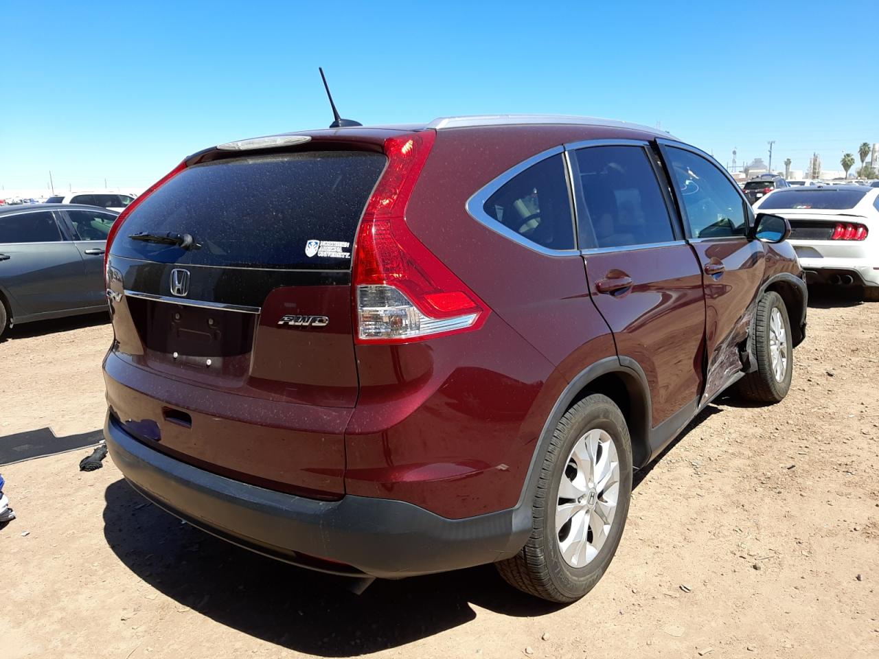 Photo 4 from auction – 2012 HONDA CR-V EXL with VIN 5J6RM4H72CL044762