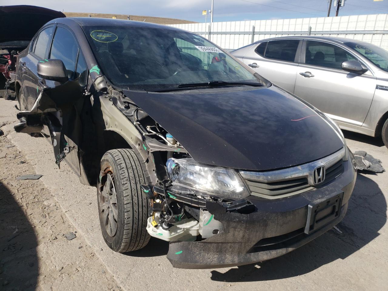 HONDA CIVIC LX 2012 with VIN 2HGFB2F56CH560075 - Photo from auction