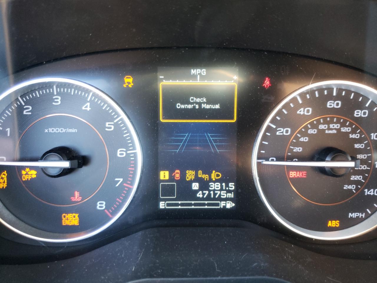 Photo 8 from auction – 2018 SUBARU CROSSTREK with VIN JF2GTALC5JH310392