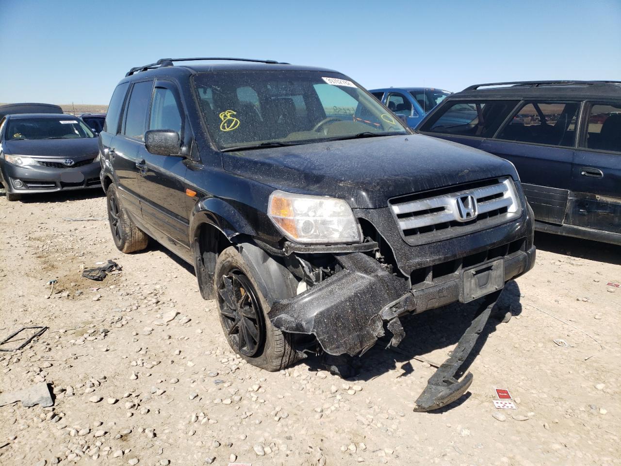 HONDA PILOT EXL 2008 with VIN 5FNYF18508B014744 - Photo from auction