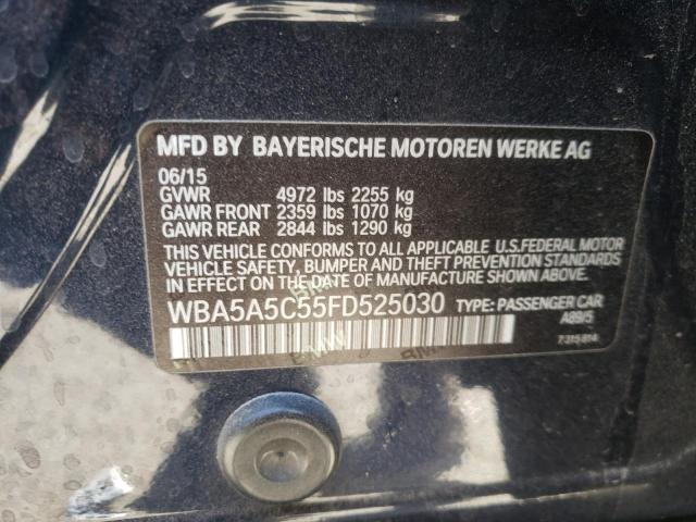 Photo 10 from auction – 2015 BMW 528 I with VIN WBA5A5C55FD525030