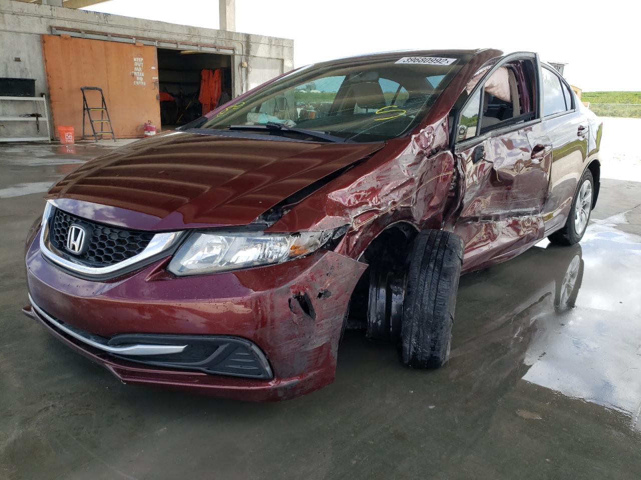 Photo 2 from auction – 2014 HONDA CIVIC LX with VIN 19XFB2F5XEE043097