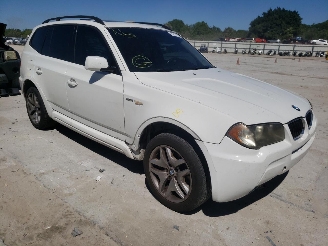 BMW X3 3.0I 2006 with VIN WBXPA93416WG85670 - Photo from auction