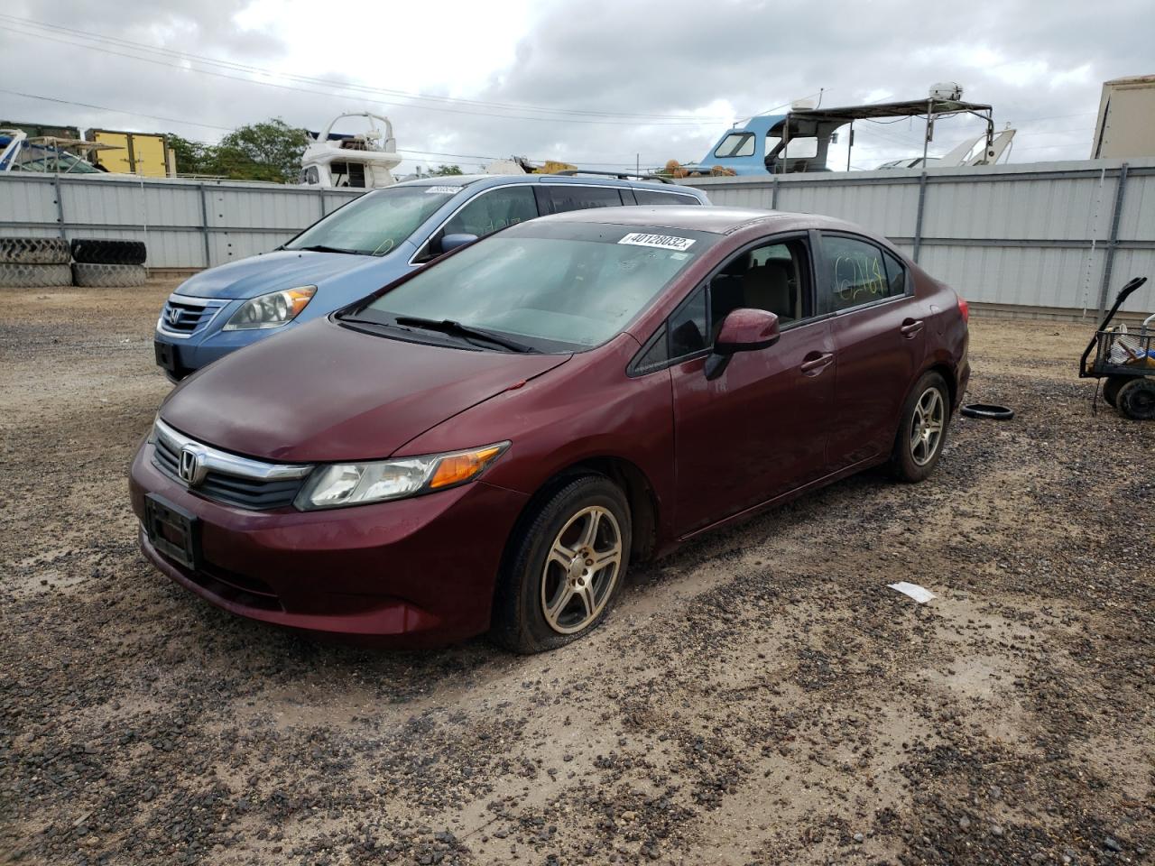 Photo 2 from auction – 2012 HONDA CIVIC LX with VIN 2HGFB2F55CH600694